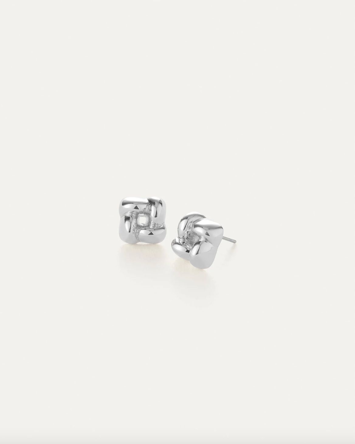 Jenny Bird Mini Woven Square Earrings