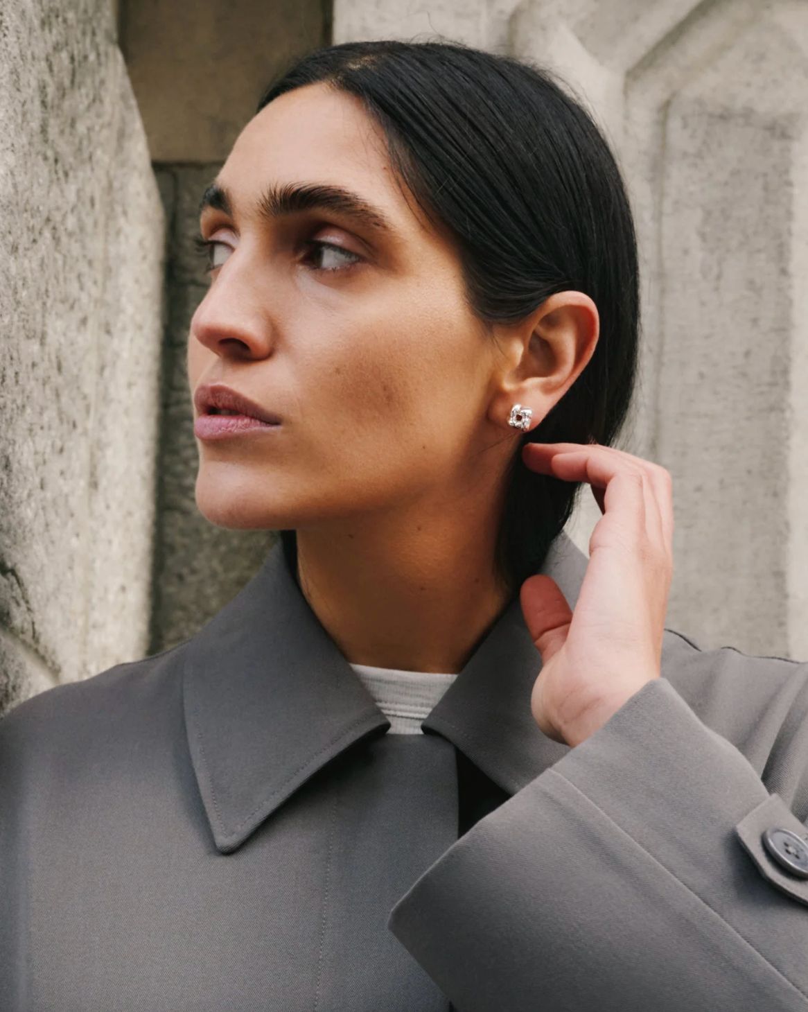 Jenny Bird Mini Woven Square Earrings