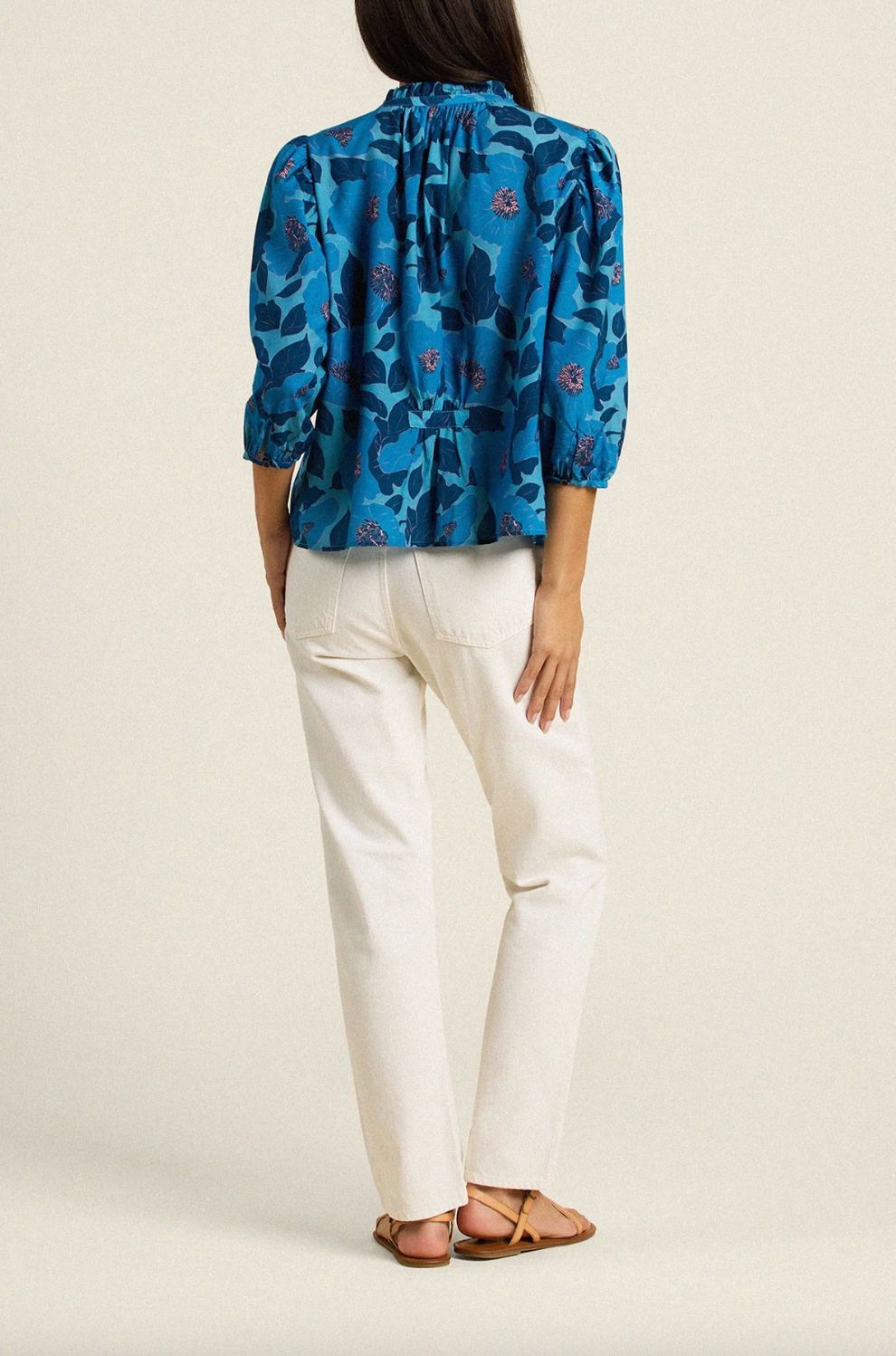 Trovata Orly Blouse in Lago Floral