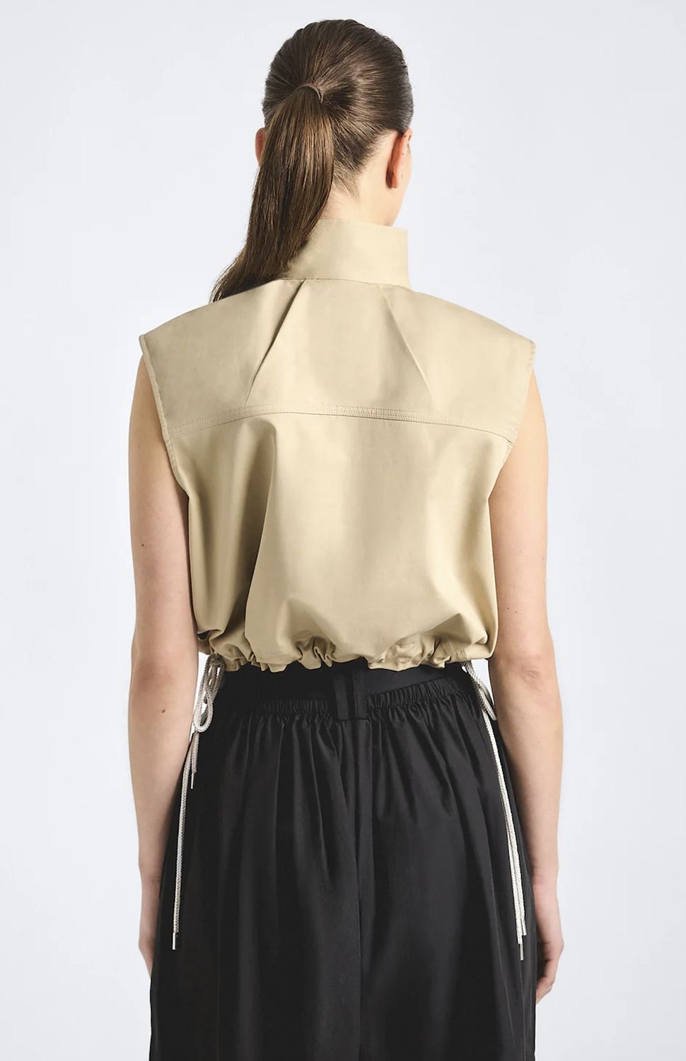 Derek Lam Solara Stretch Sleeveless Anorak