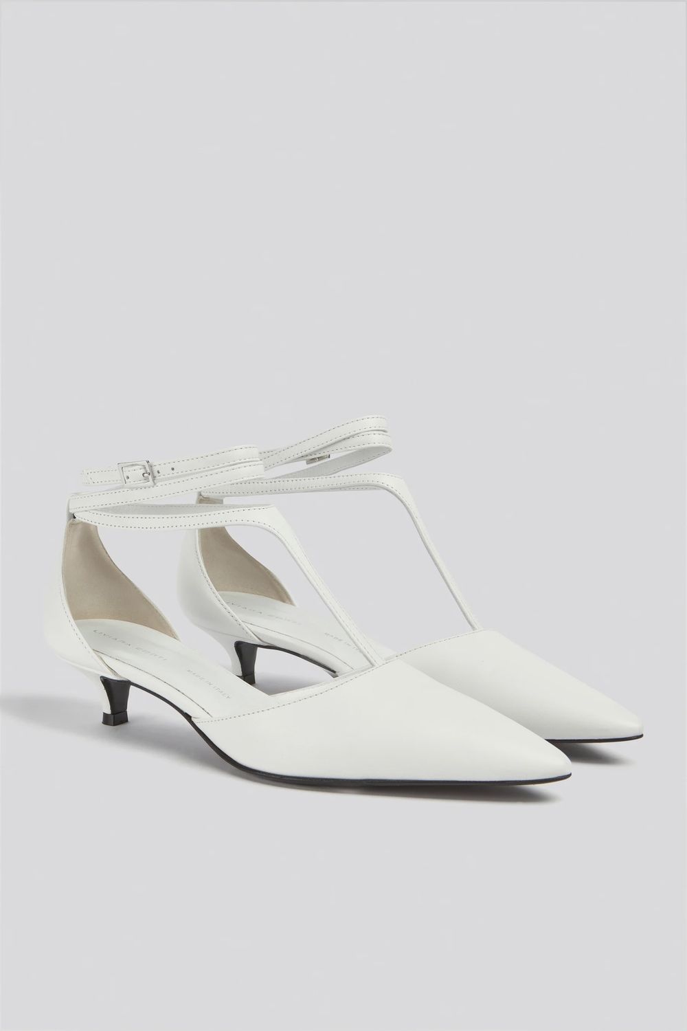 Liviana Conti T-Strap Heel, Color: White, Size: 36
