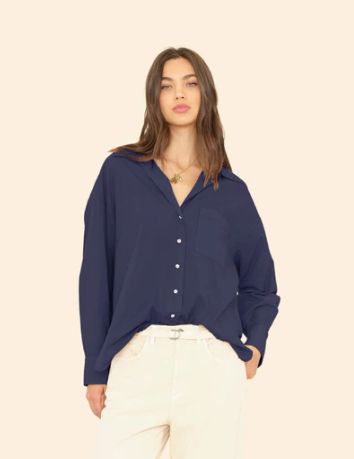 Xirena Sydney Shirt In Navy