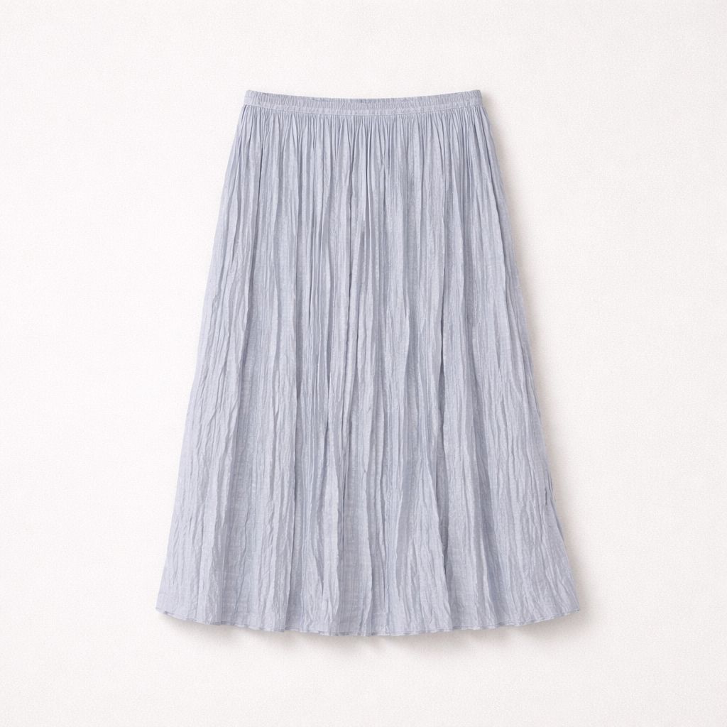 Roberto Collina Plisse Skirt Ice