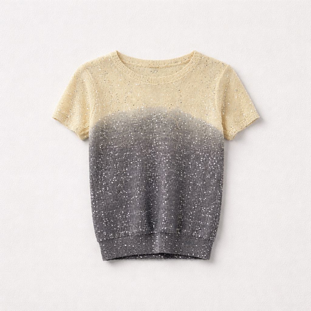 Roberto Collina Dip-Dye Sequin Sweater