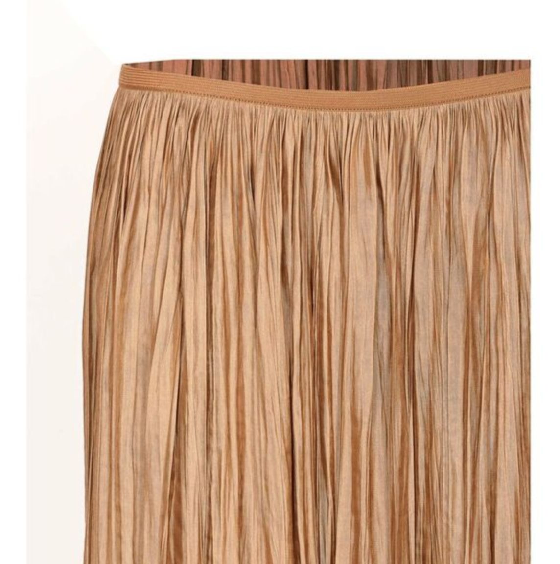 Roberto Collina Plisse Skirt In Brick