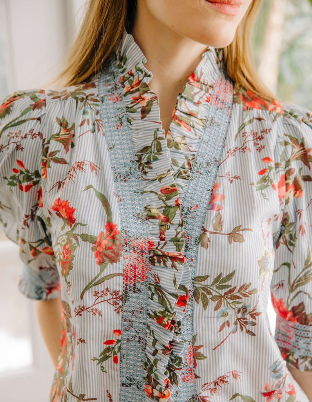 Love The Label Zuri Top In Battersea Floral