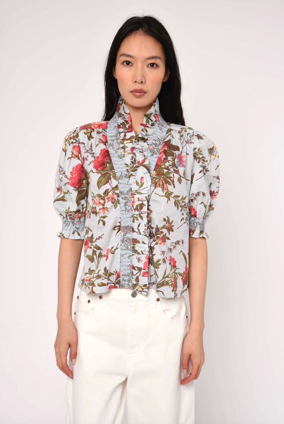 Love The Label Zuri Top In Battersea Floral