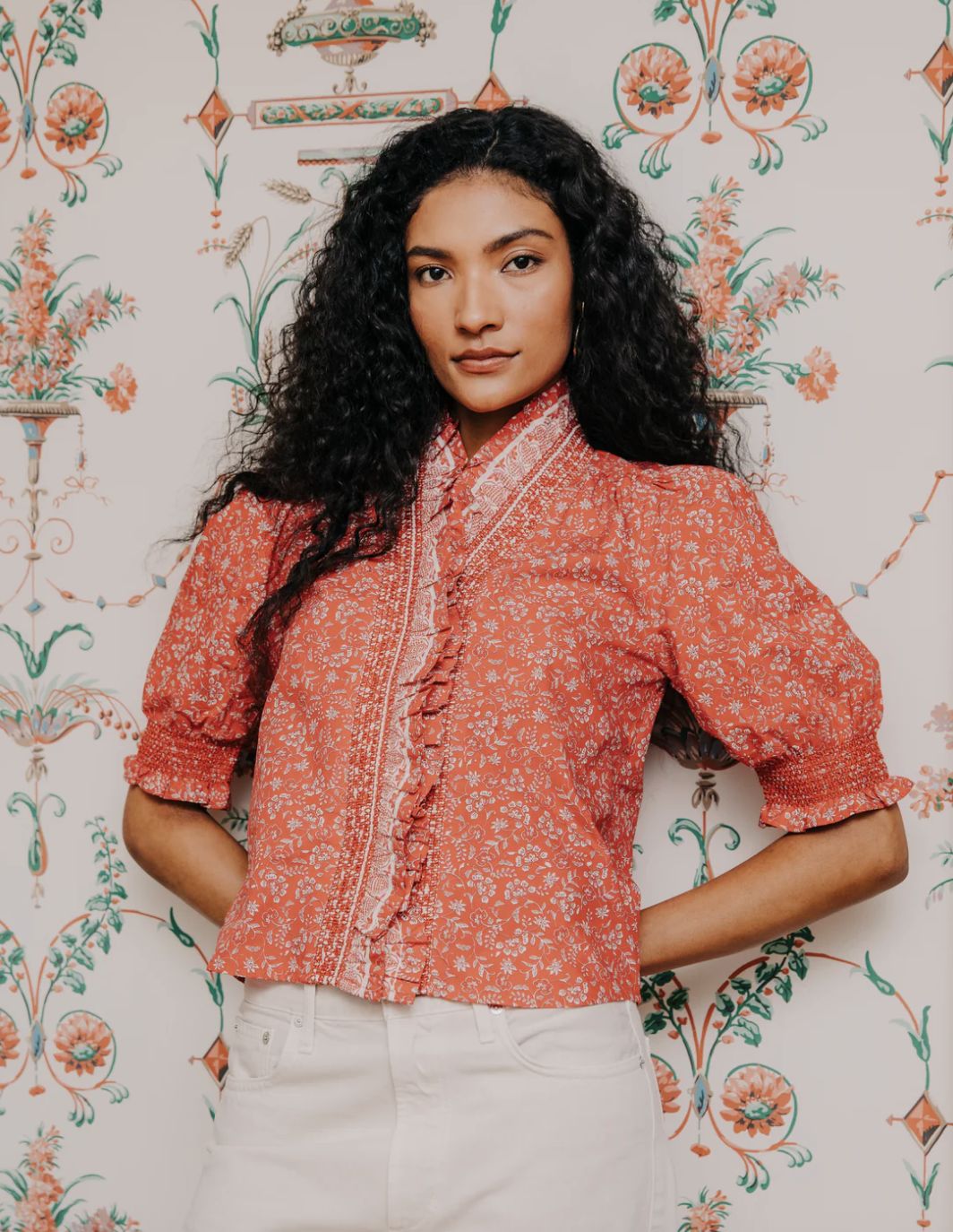 Love The Label Zuri Top In Rosemary Dreamscape