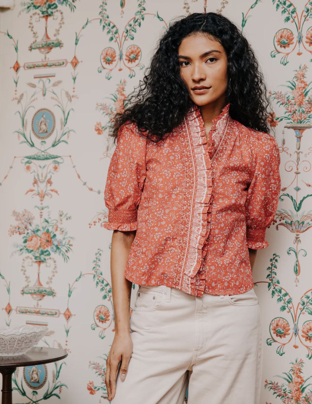 Love The Label Zuri Top In Rosemary Dreamscape