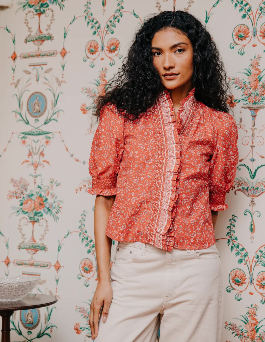 Love The Label Zuri Top In Rosemary Dreamscape