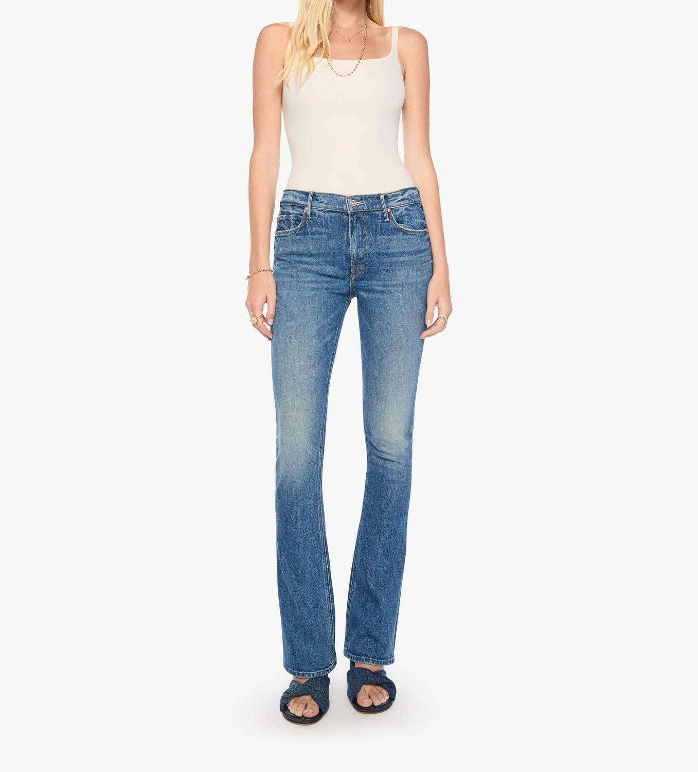 Mother Runaway Jean in On A Roll, Color: On A Roll, Size: 25