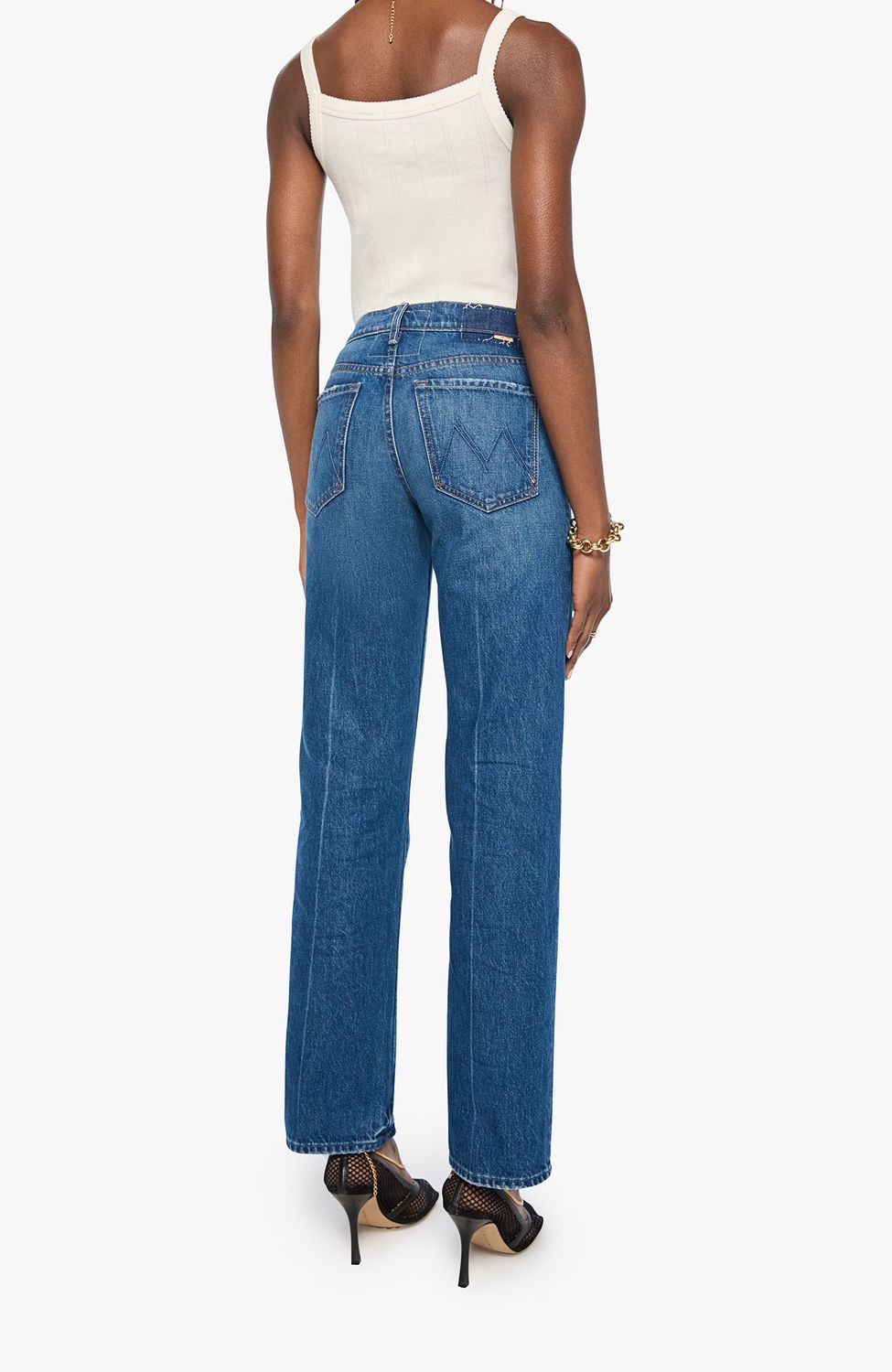 Mother Mid Rise Rambler Skimp in Call Me Wild