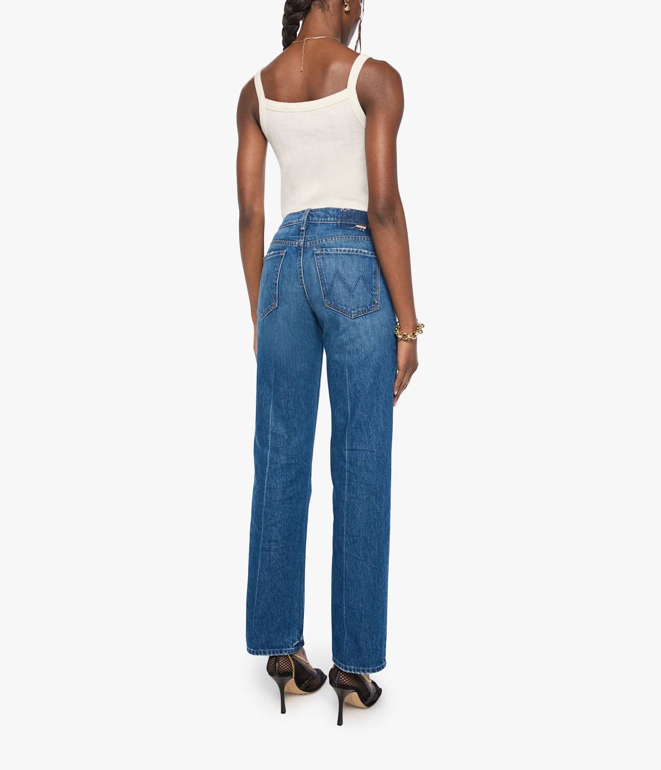 Mother Mid Rise Rambler Skimp in Call Me Wild, Color: Call Me Wild, Size: 25