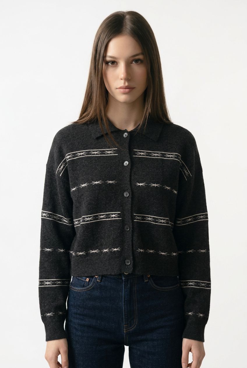 Colorush Alba Embroidered Cardigan