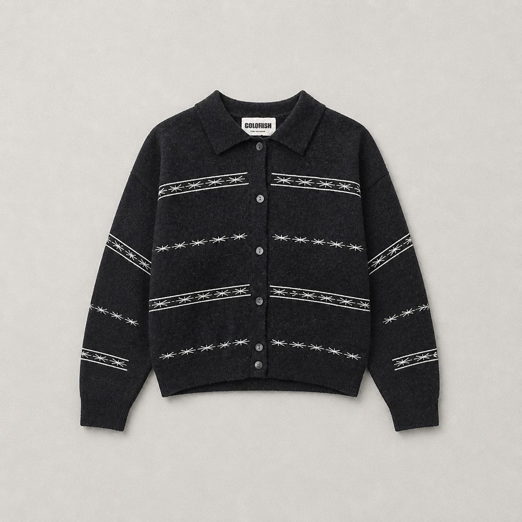 Colorush Alba Embroidered Cardigan