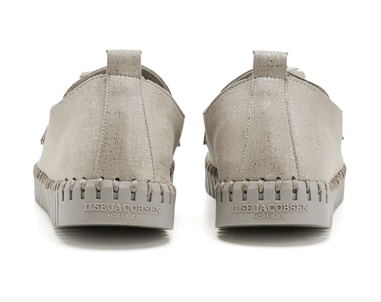 Ilse Jacobssen Tassel Loafer in Silver Shimmer