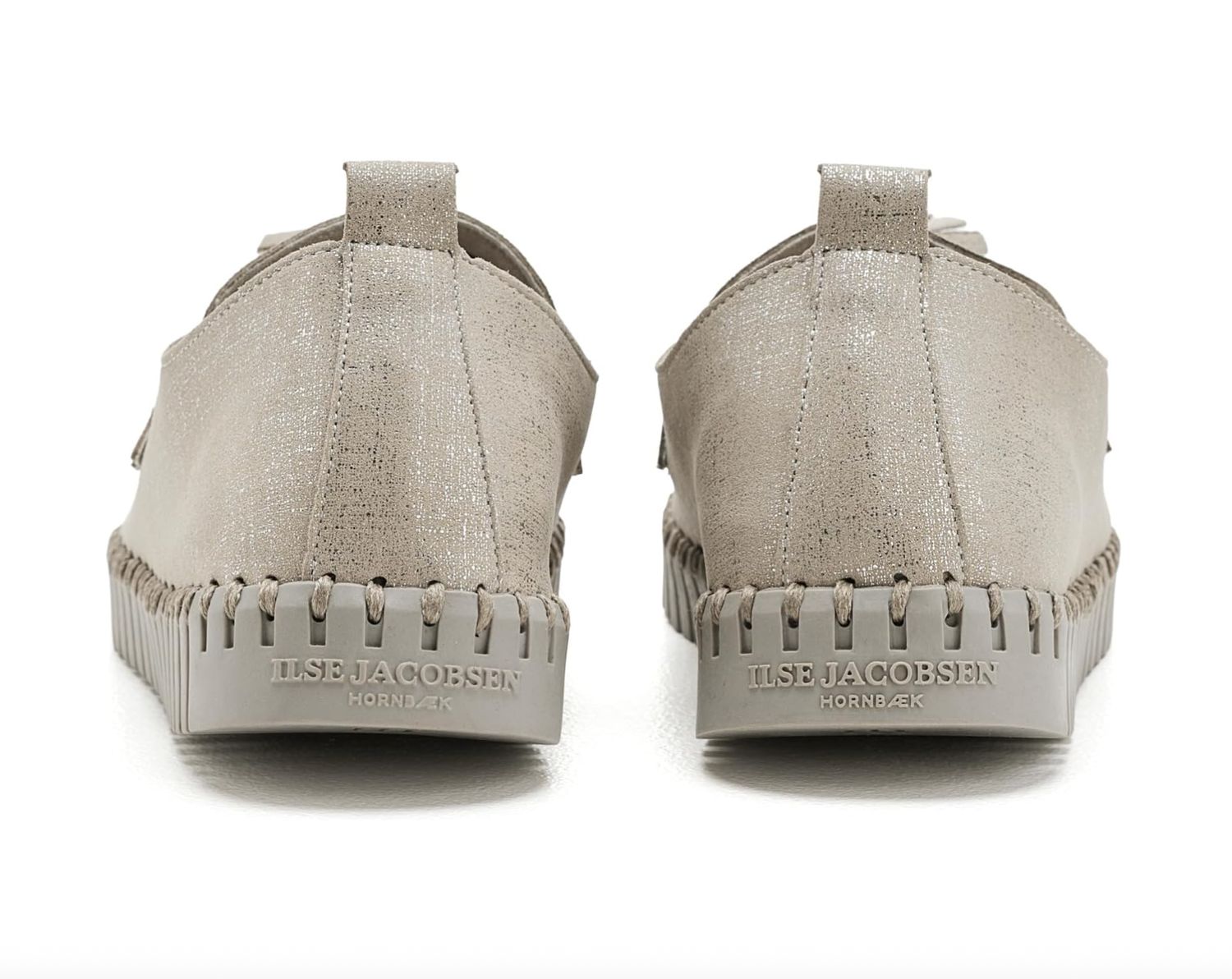 Ilse Jacobssen Tassel Loafer in Silver Shimmer