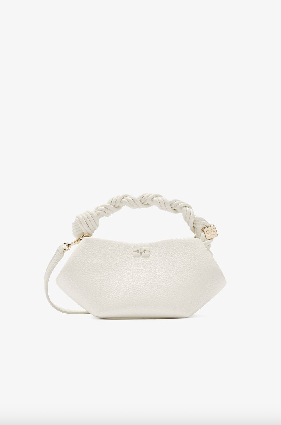 Ganni Small Bou Bag in Oyster Grey