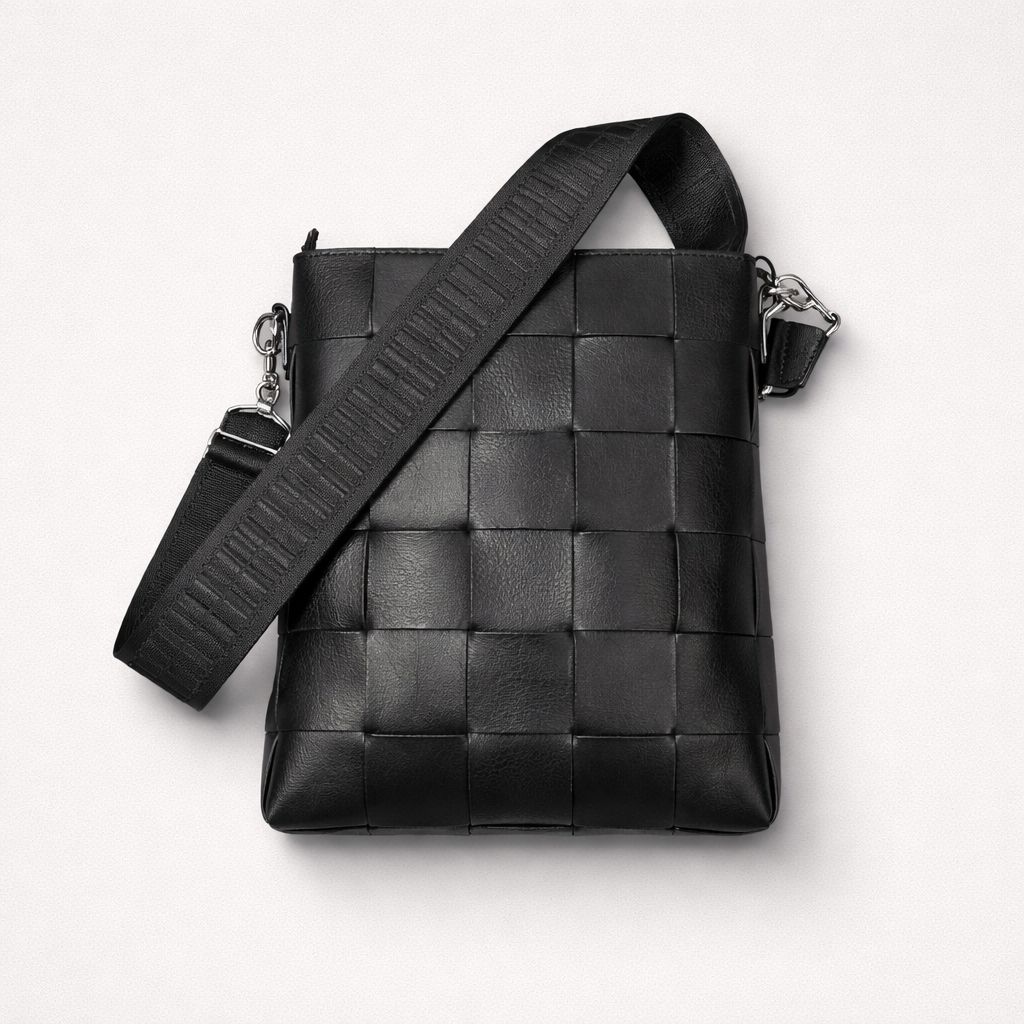 Ilse Jacobsen Braided Crossbody, Color: Black