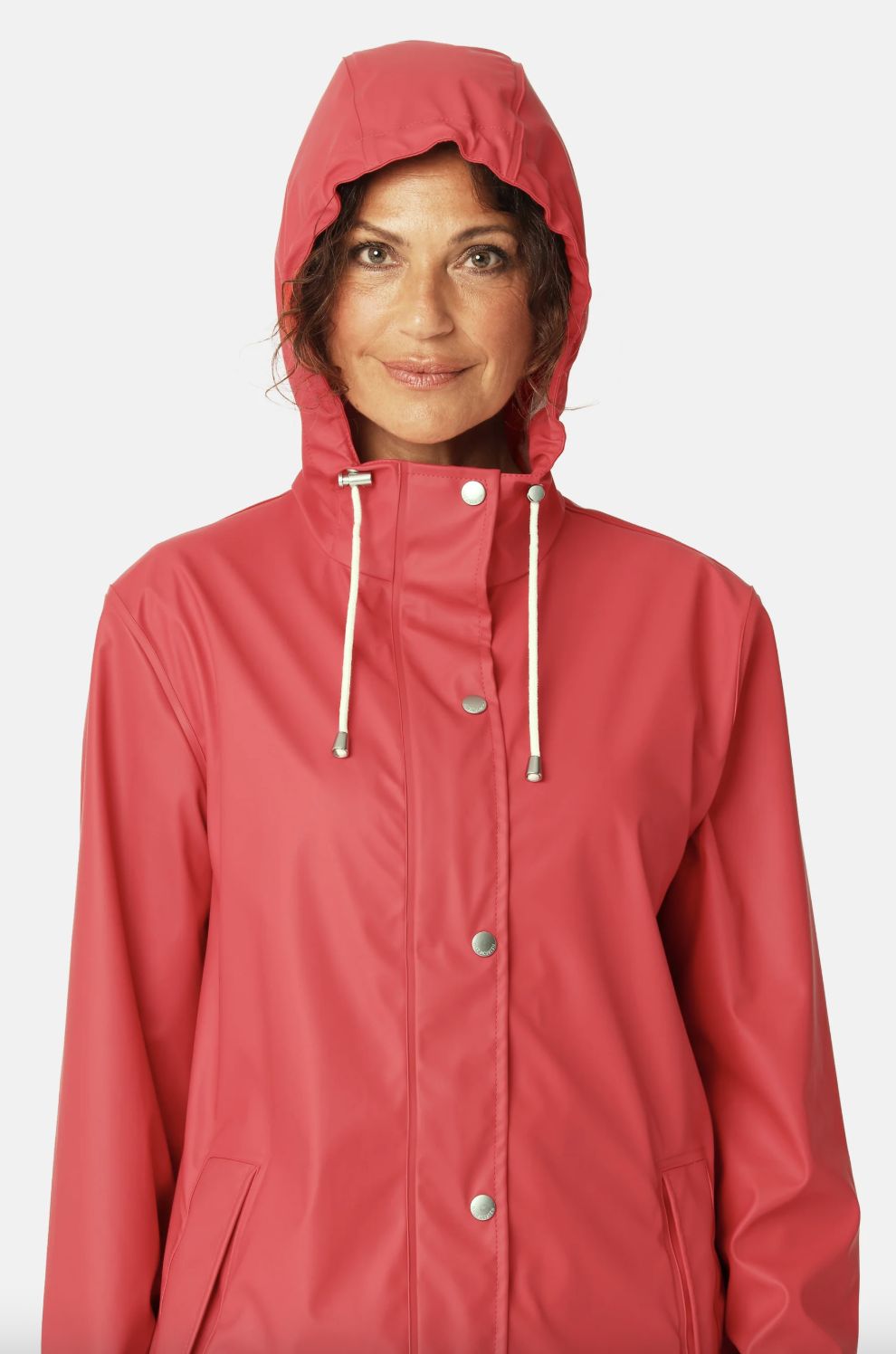 Ilse Jacobsen Short Rain Jacket in Baked Apple