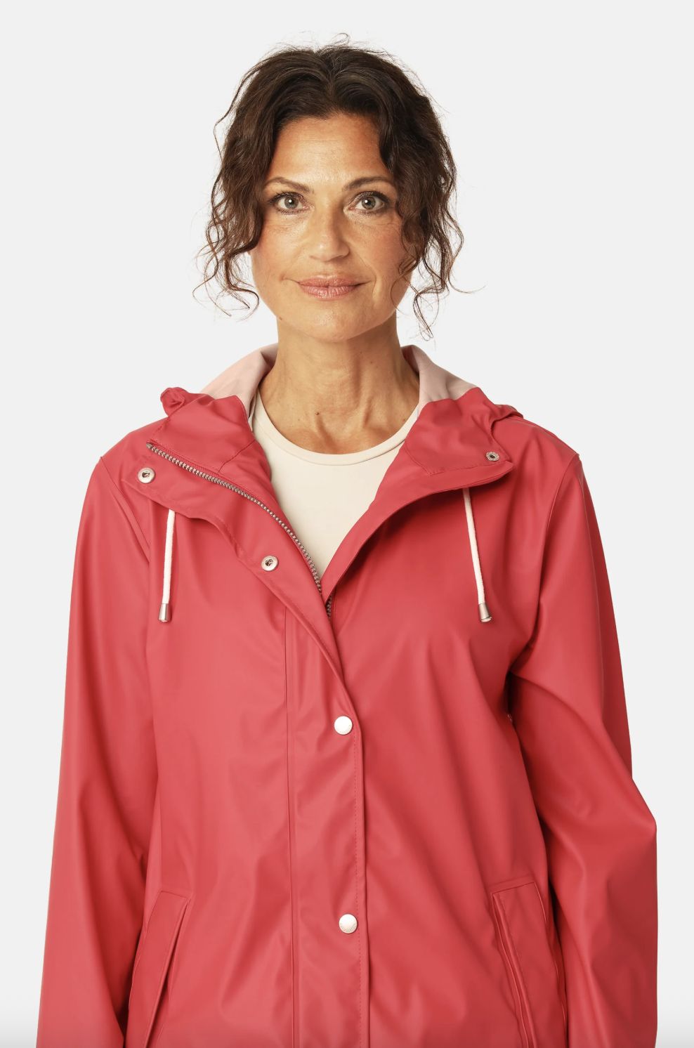 Ilse Jacobsen Short Rain Jacket in Baked Apple