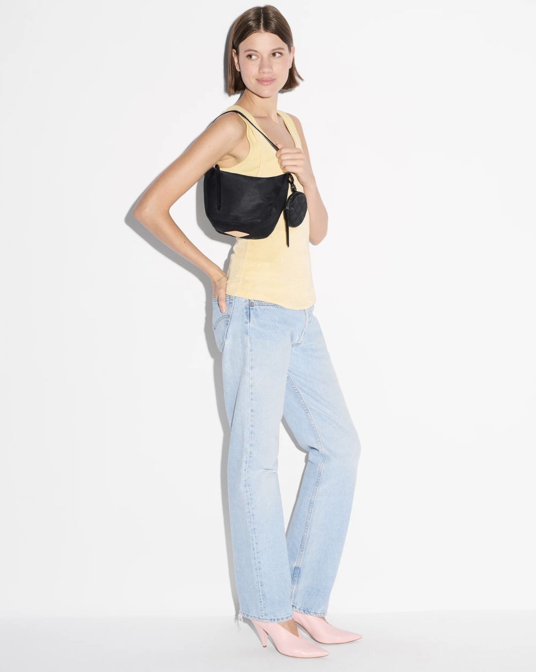 MZ Wallace Small Waverly Hobo in Black