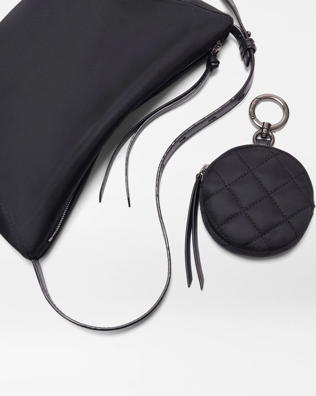 MZ Wallace Small Waverly Hobo in Black