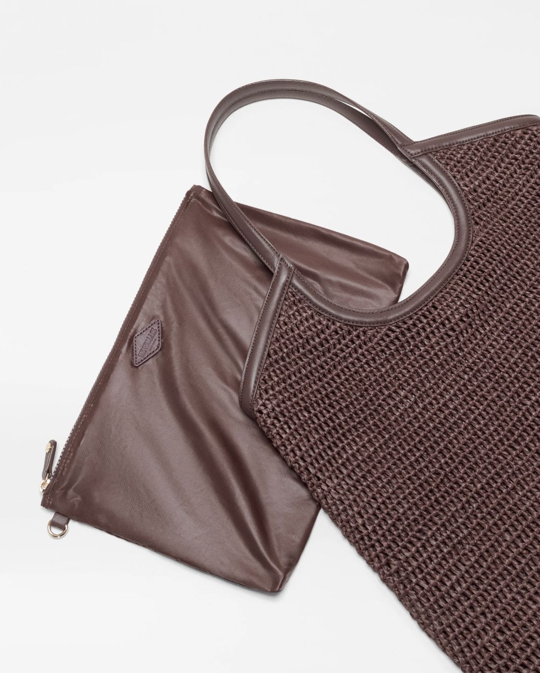 MZ Wallace Large Crochet Georgica Tote in Brown
