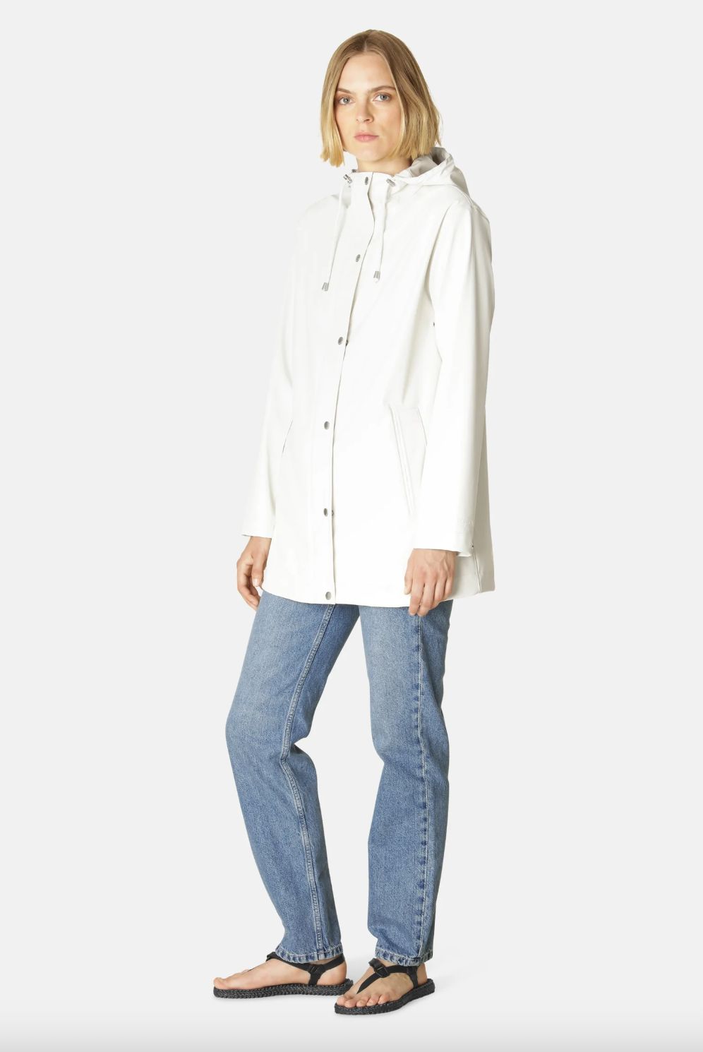 Ilse Jacobsen Rain Jacket in Milk Creme