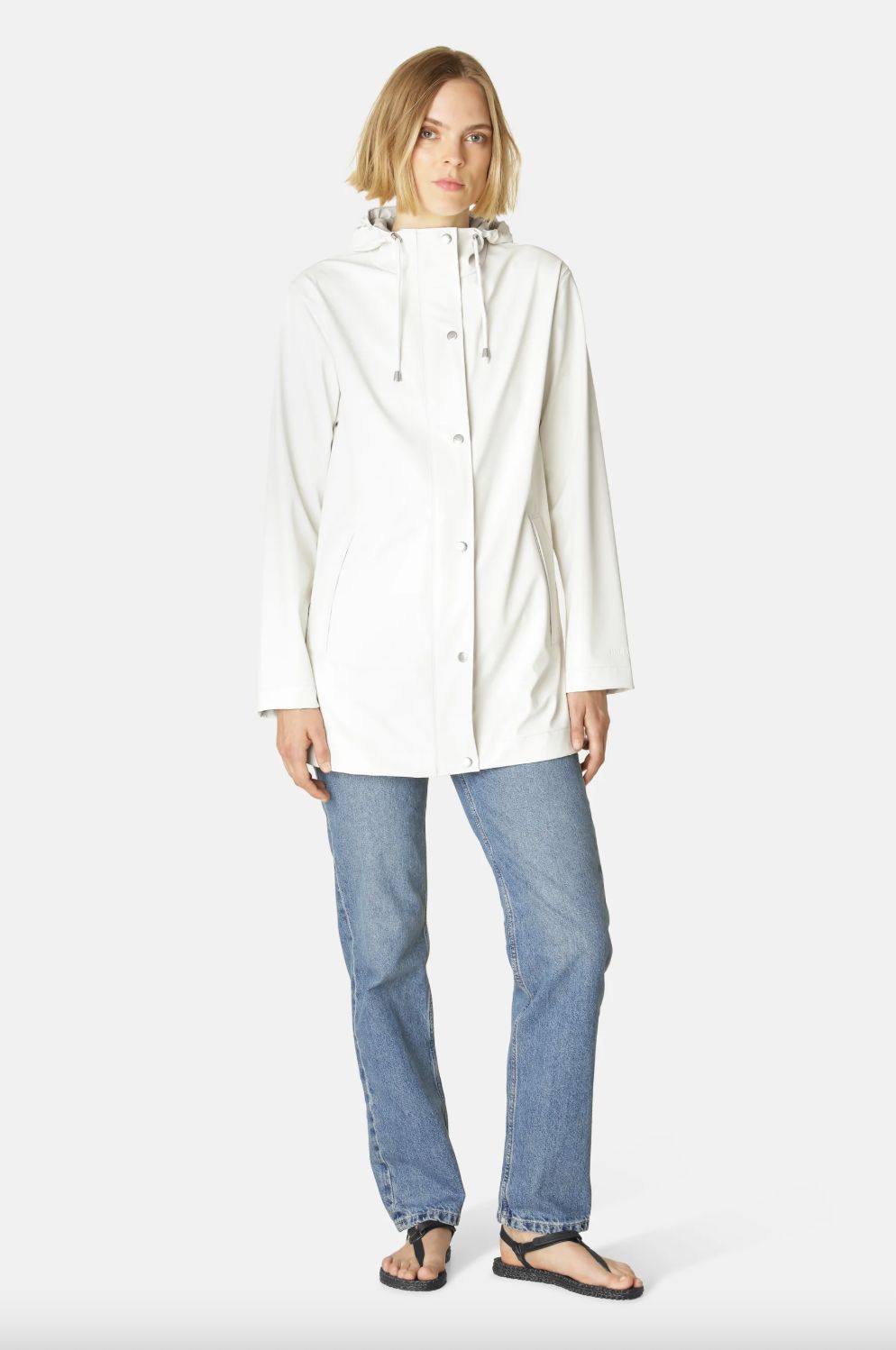 Ilse Jacobsen Rain Jacket in Milk Creme