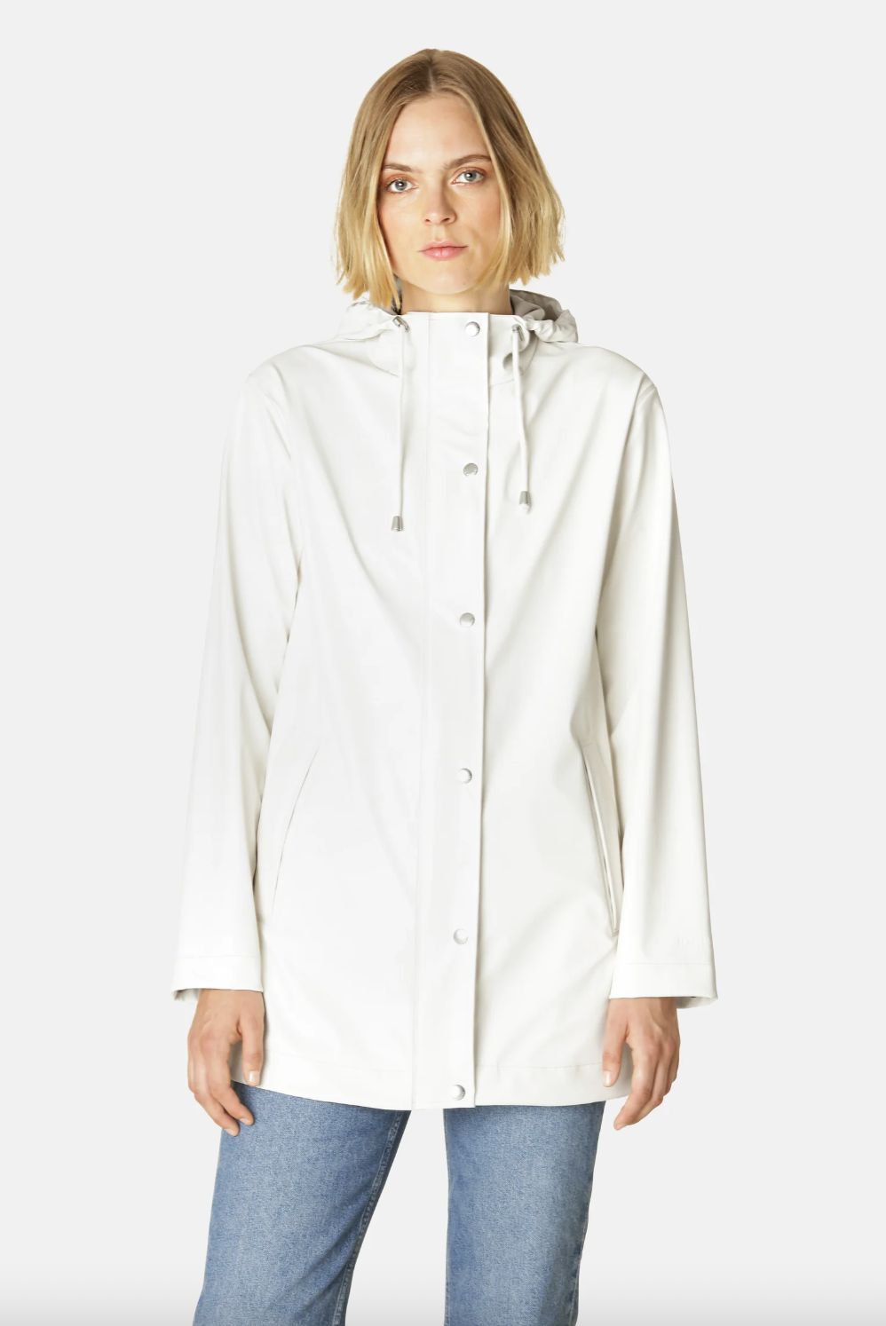 Ilse Jacobsen Rain Jacket in Milk Creme