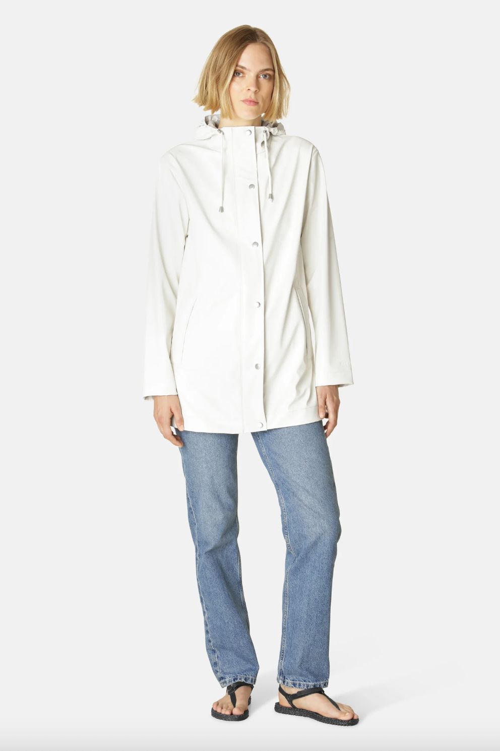 Ilse Jacobsen Rain Jacket in Milk Creme