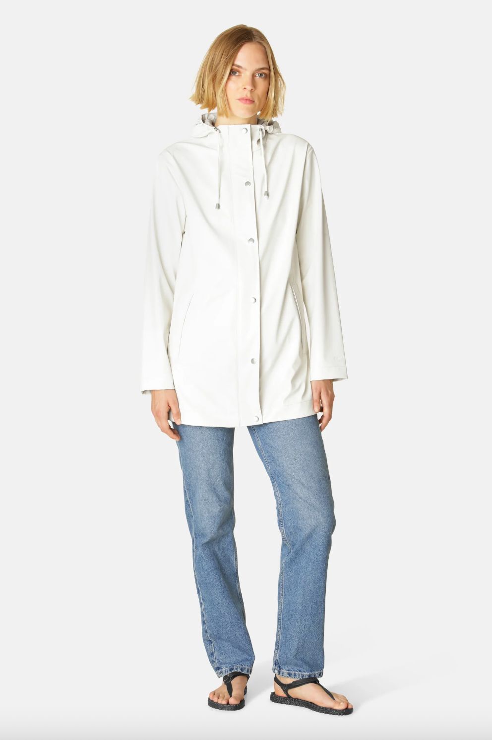 Ilse Jacobsen Rain Jacket in Milk Creme