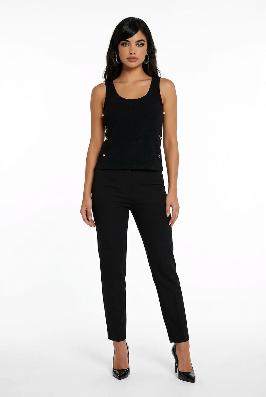 Maria Pavan Piercing Black Knit Tank