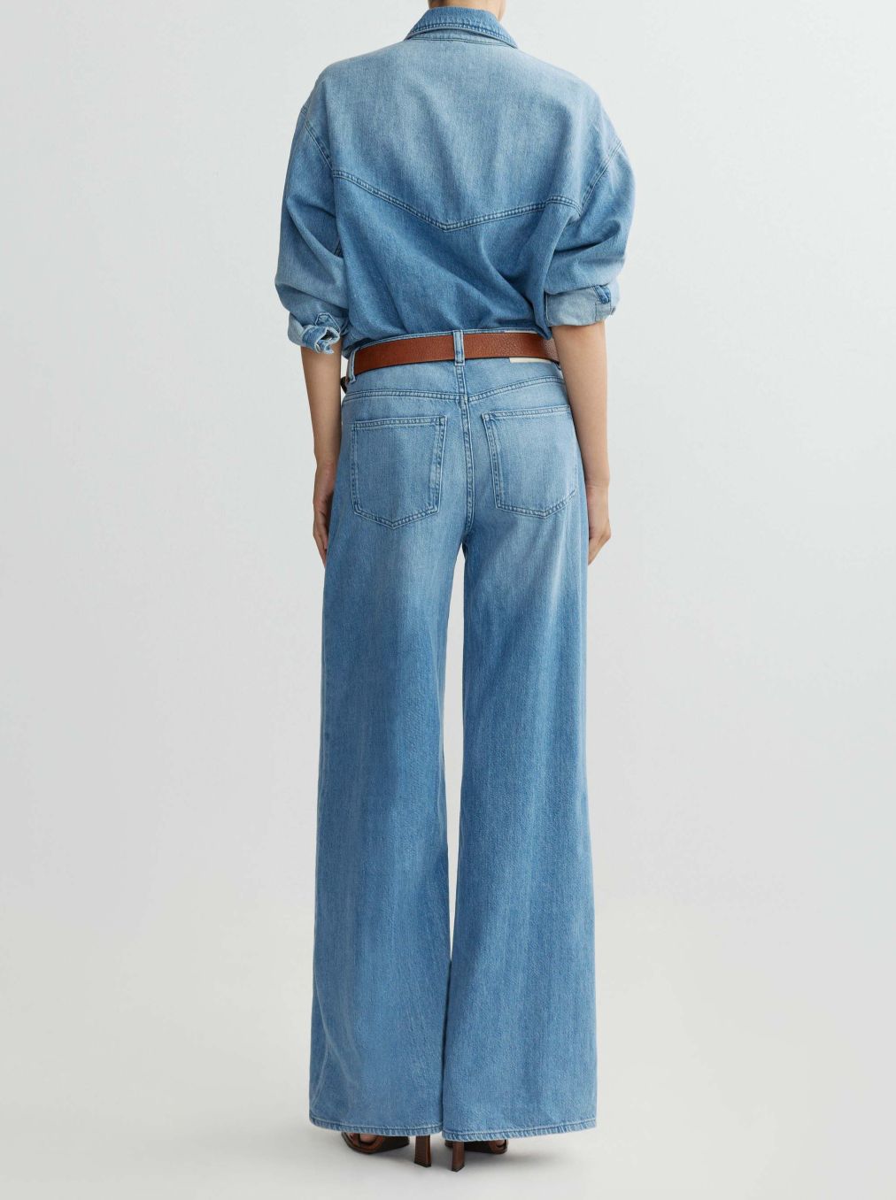 DL1961 Alex Baggy Wide Leg Jean in Riverbank Aura