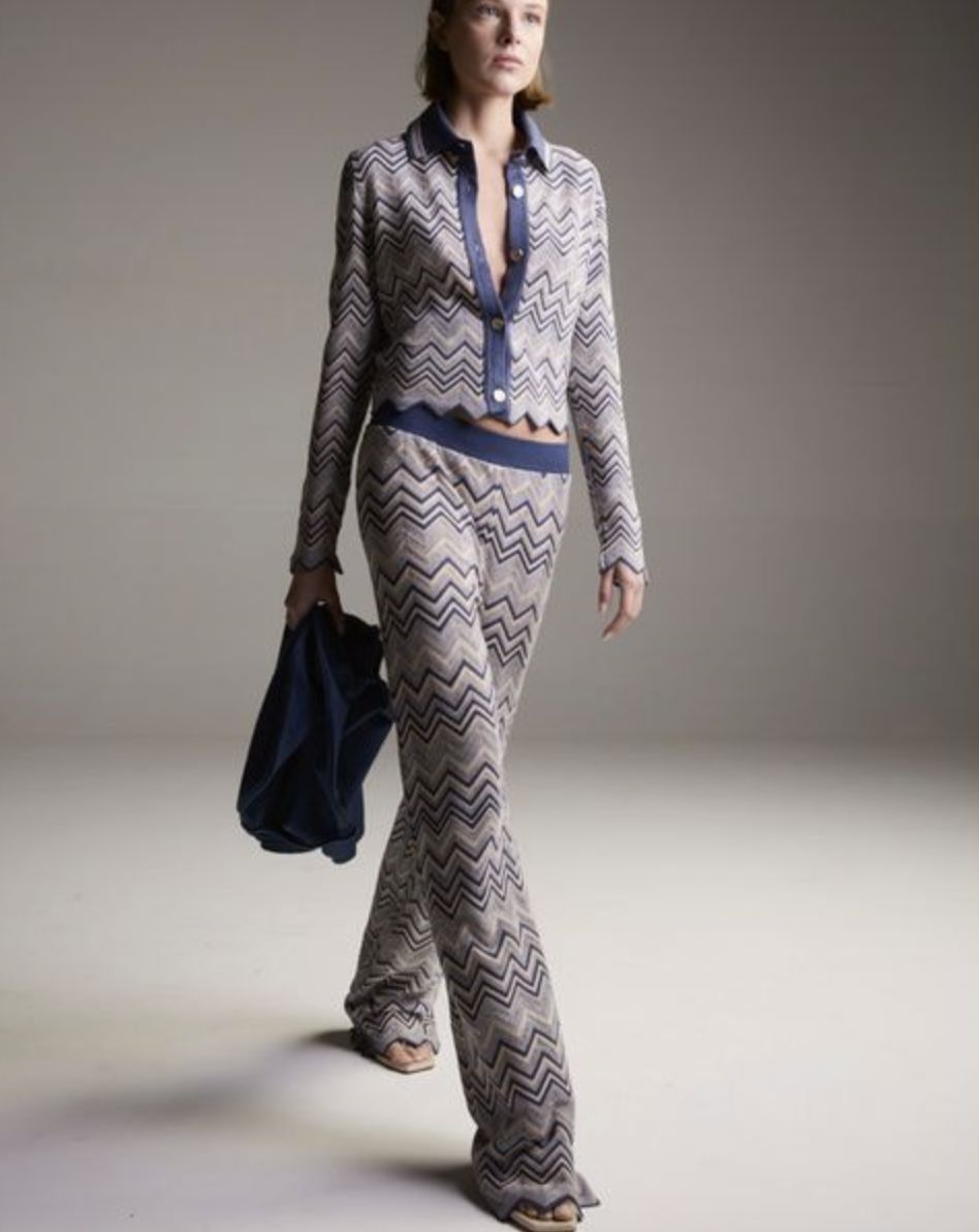 Maria Pavan Chevron Cardigan