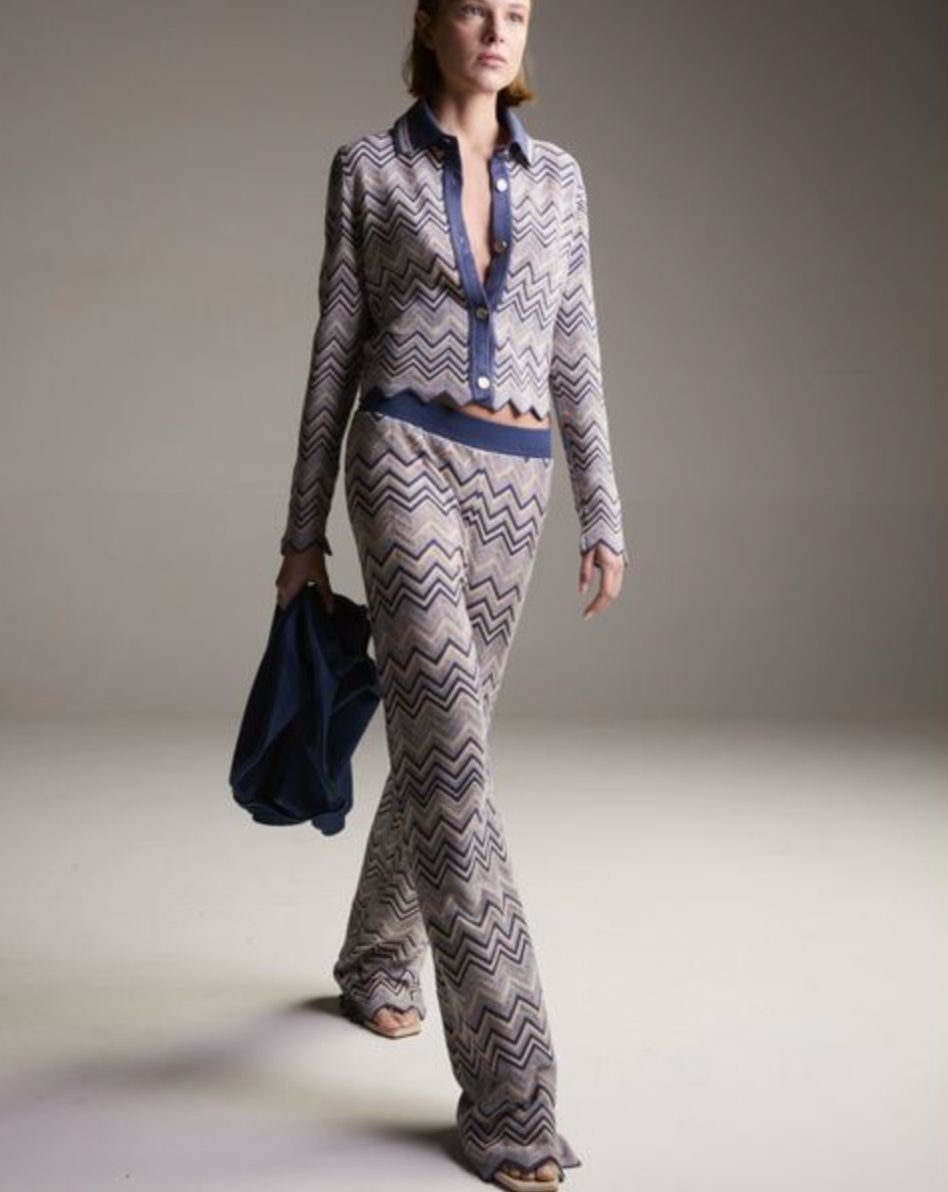 Maria Pavan Chevron Cardigan