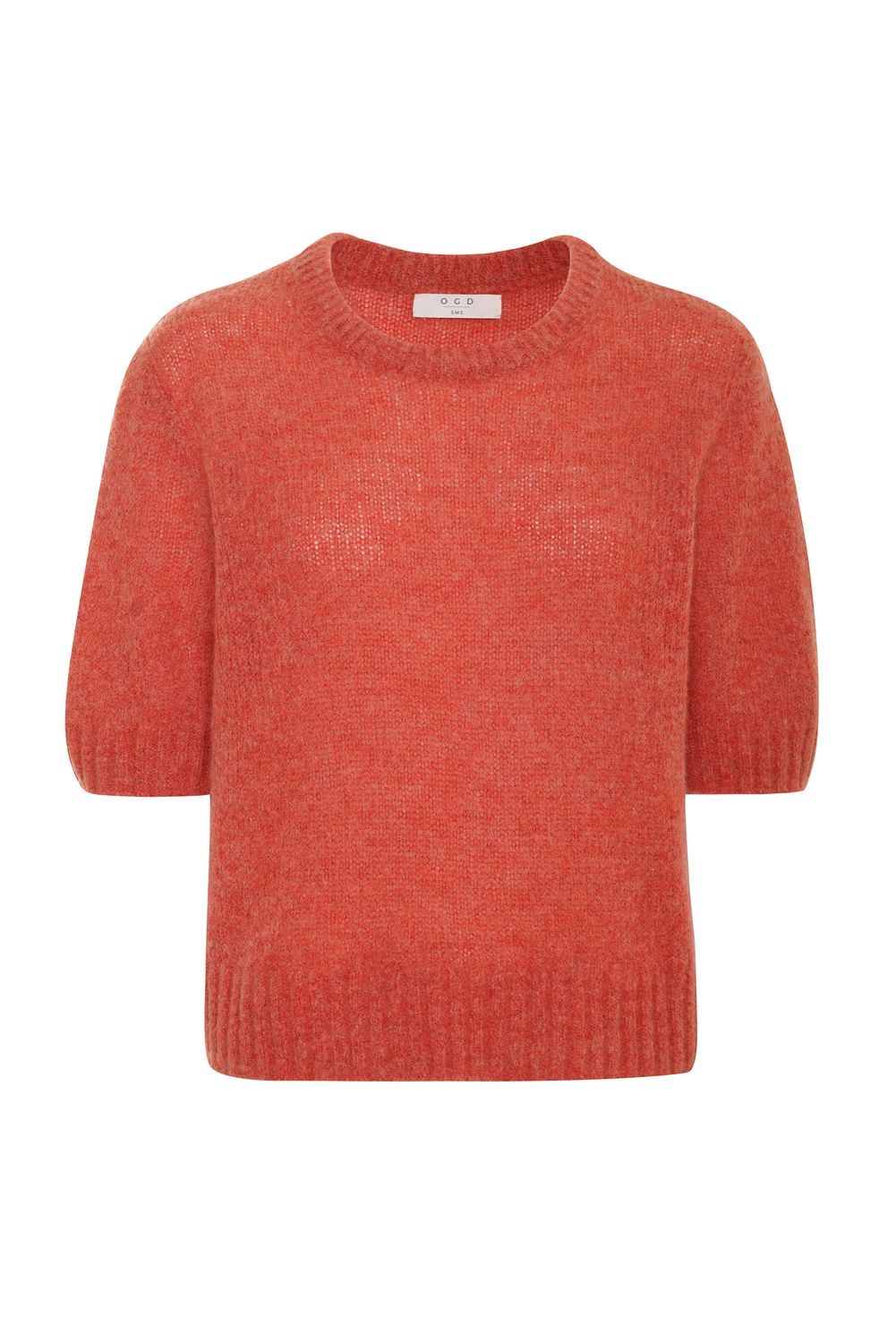 One Grey Day Susan Knit Tee in Coral, Color: Coral, Size: XS