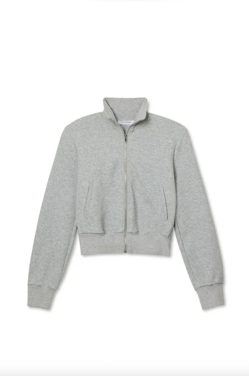 Perfect White Tee Milana Track Jacket in Heather Grey