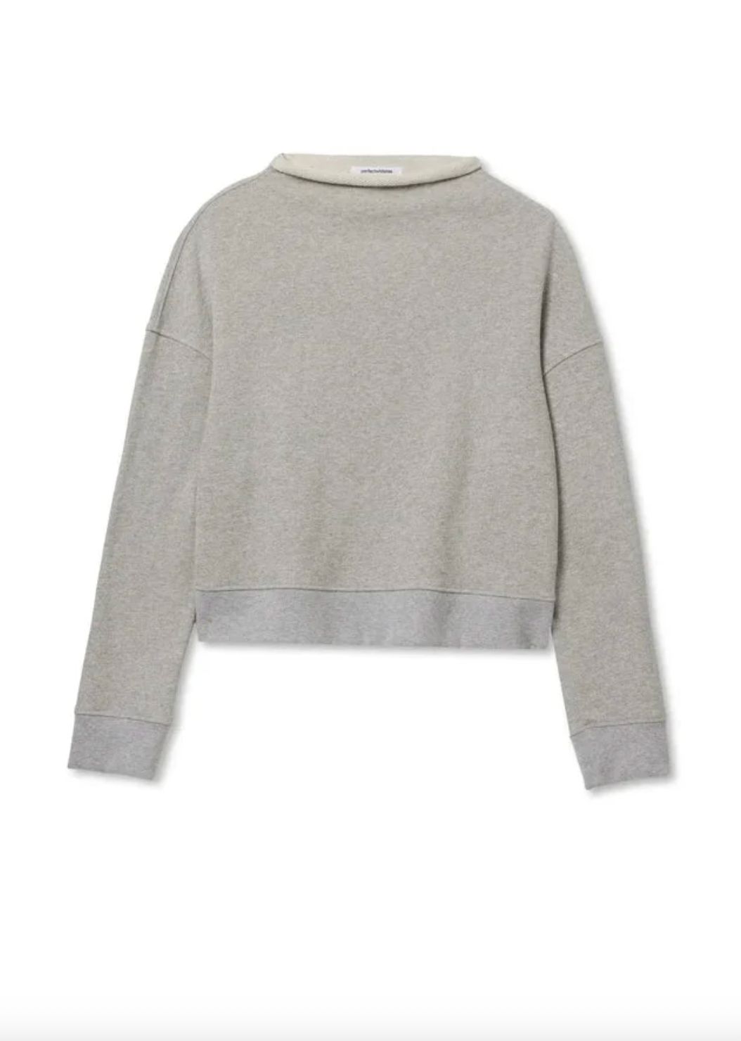 Perfect White Tee Arden Sweatshirt in Heather Grey