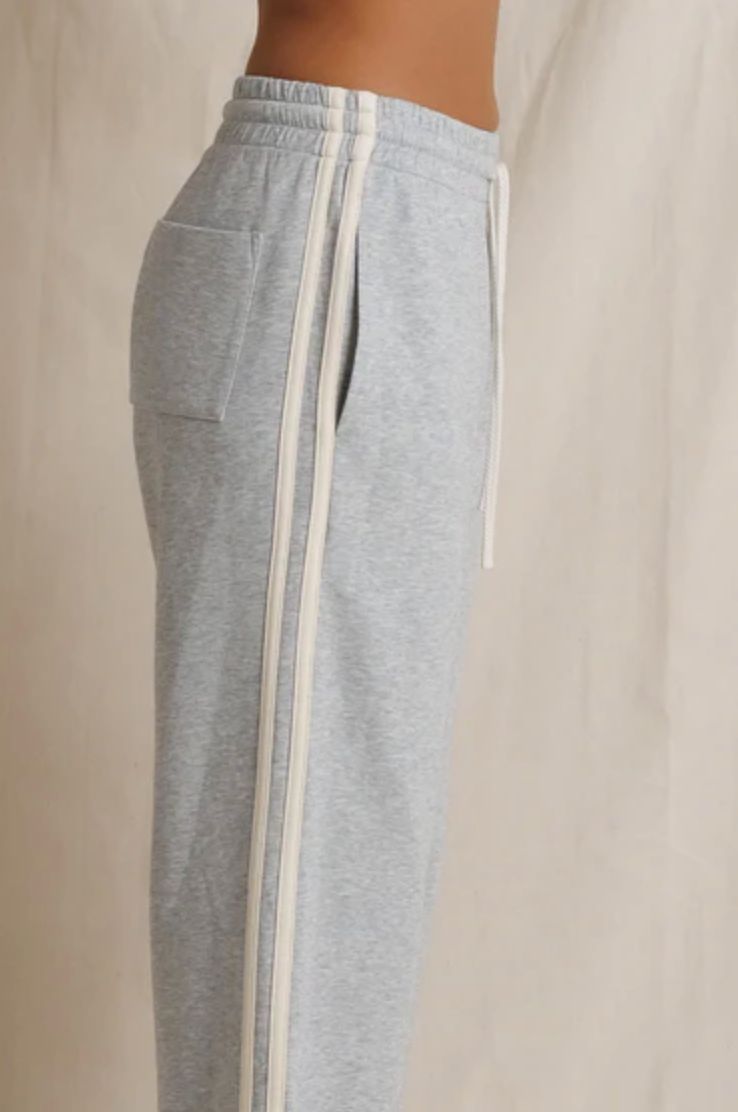 Perfect White Tee Claud Track Pant in Heather Grey