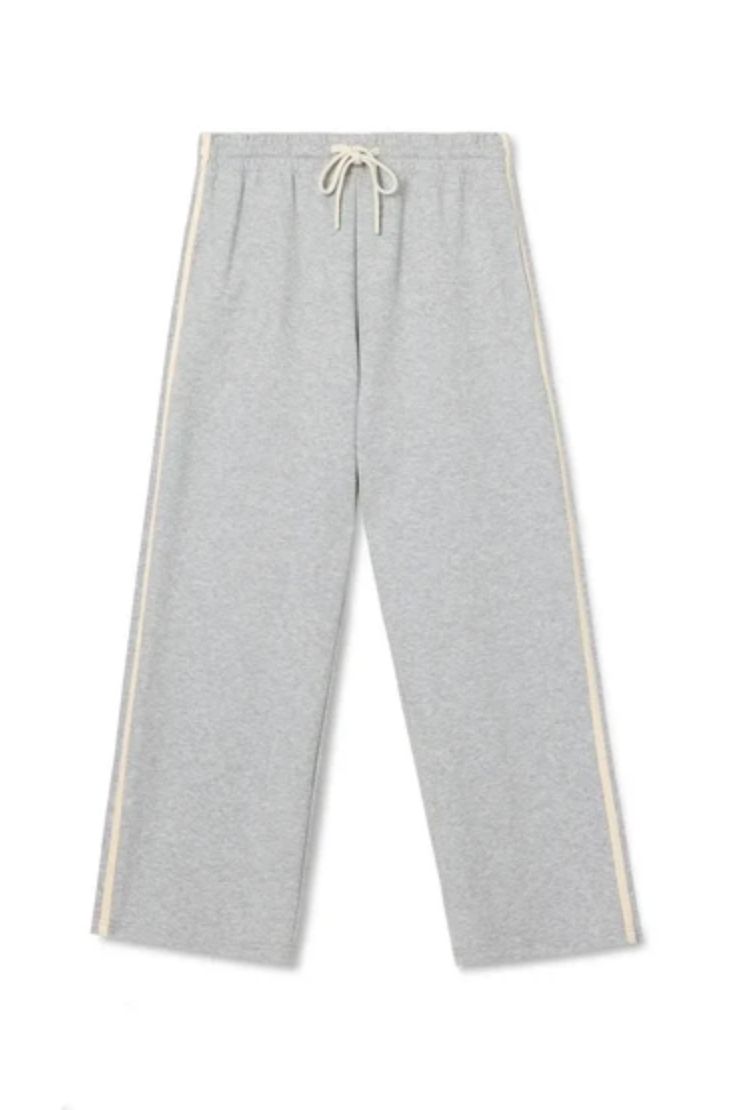 Perfect White Tee Claud Track Pant in Heather Grey
