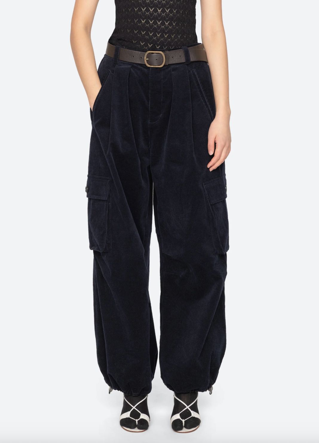 Sea NY Garrett Corduroy Pant In Navy
