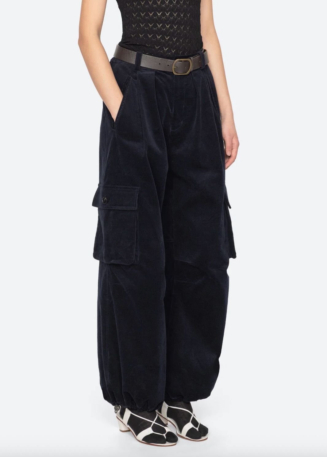 Sea NY Garrett Corduroy Pant In Navy