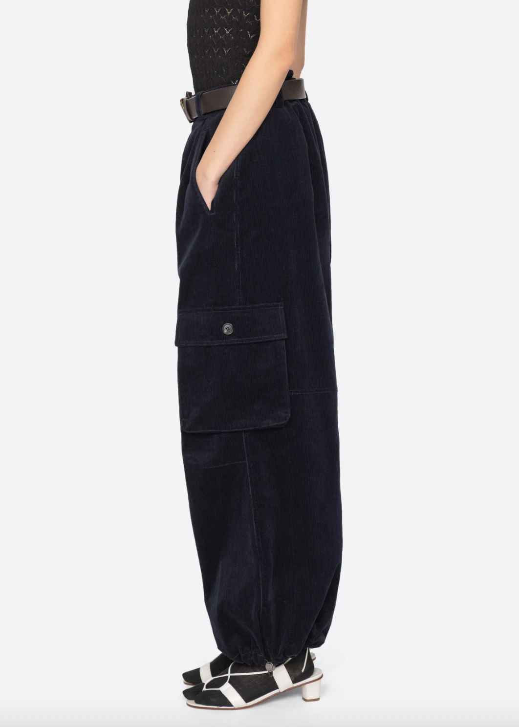 Sea NY Garrett Corduroy Pant In Navy