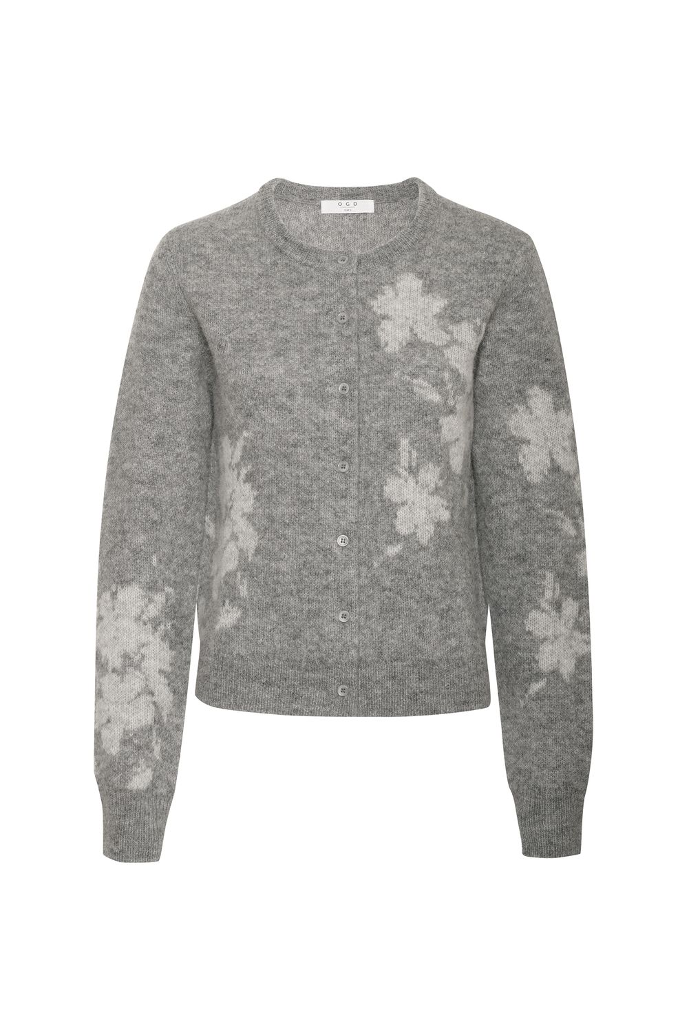 One Grey Day Mirelle Cardigan, Color: Grey Floral, Size: XS