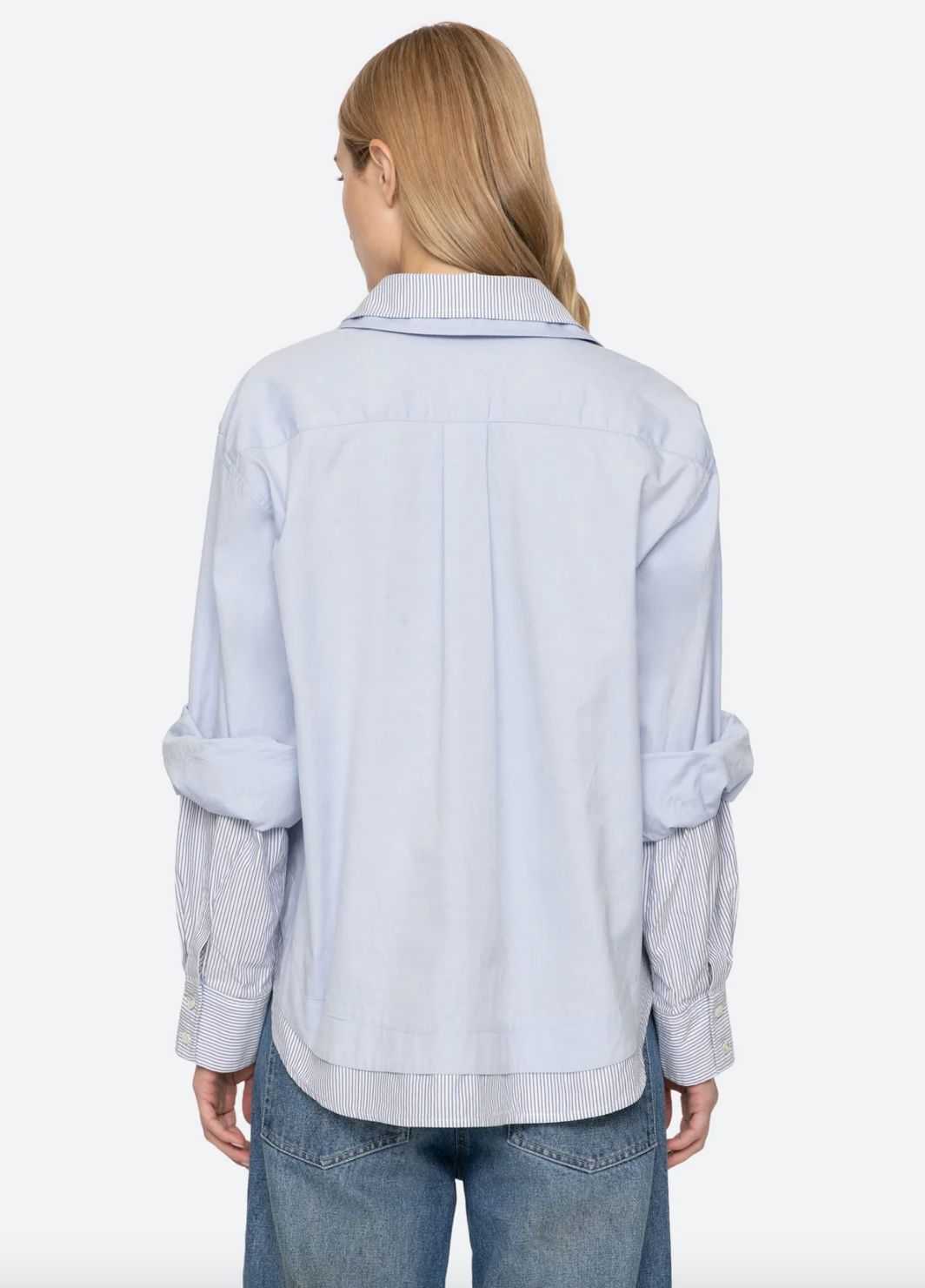 Sea NY Zayna DBL Layer Button Down Top
