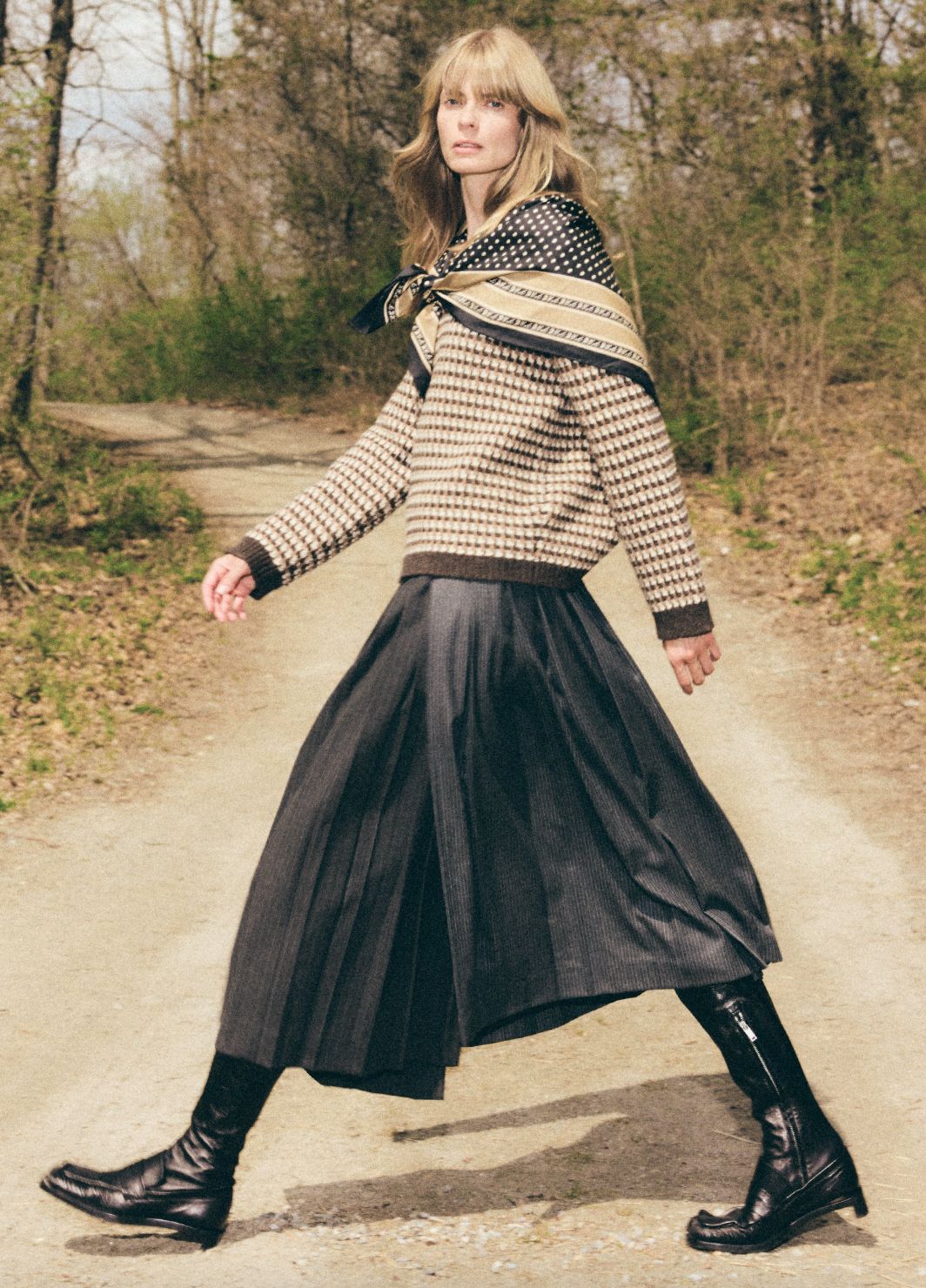 Sea NY Johanna Pinstripe Please Midi Skirt