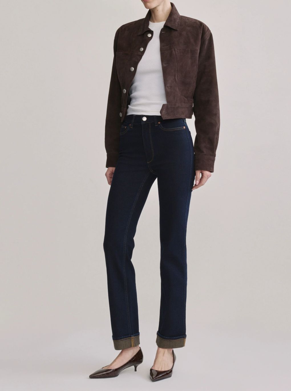 DL1961 Halle Straight High Rise Jean in Harvest Moon