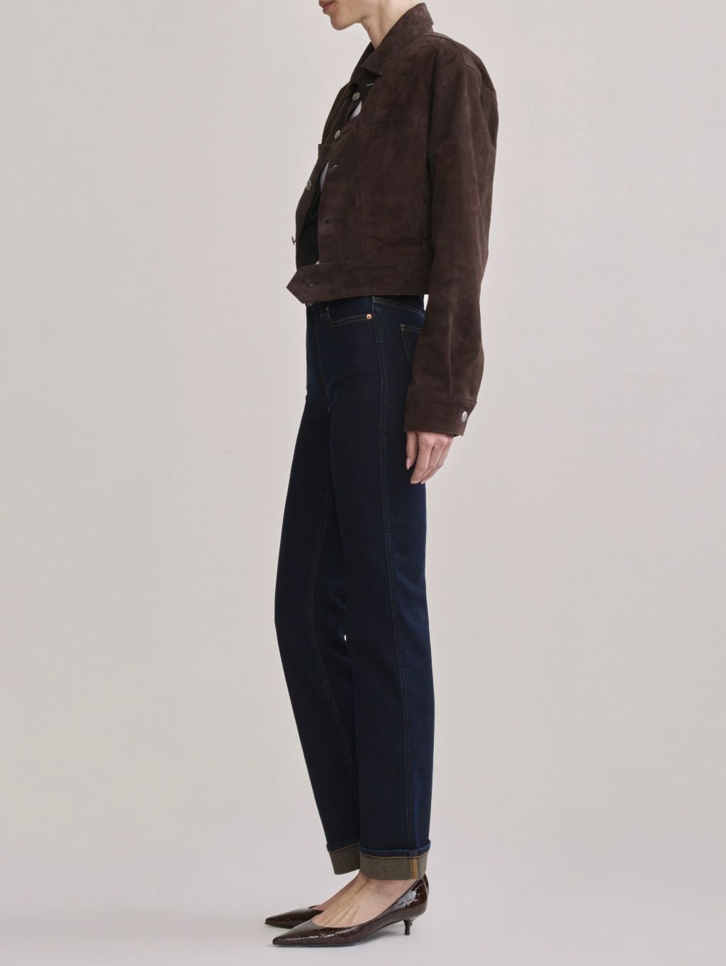 DL1961 Halle Straight High Rise Jean in Harvest Moon
